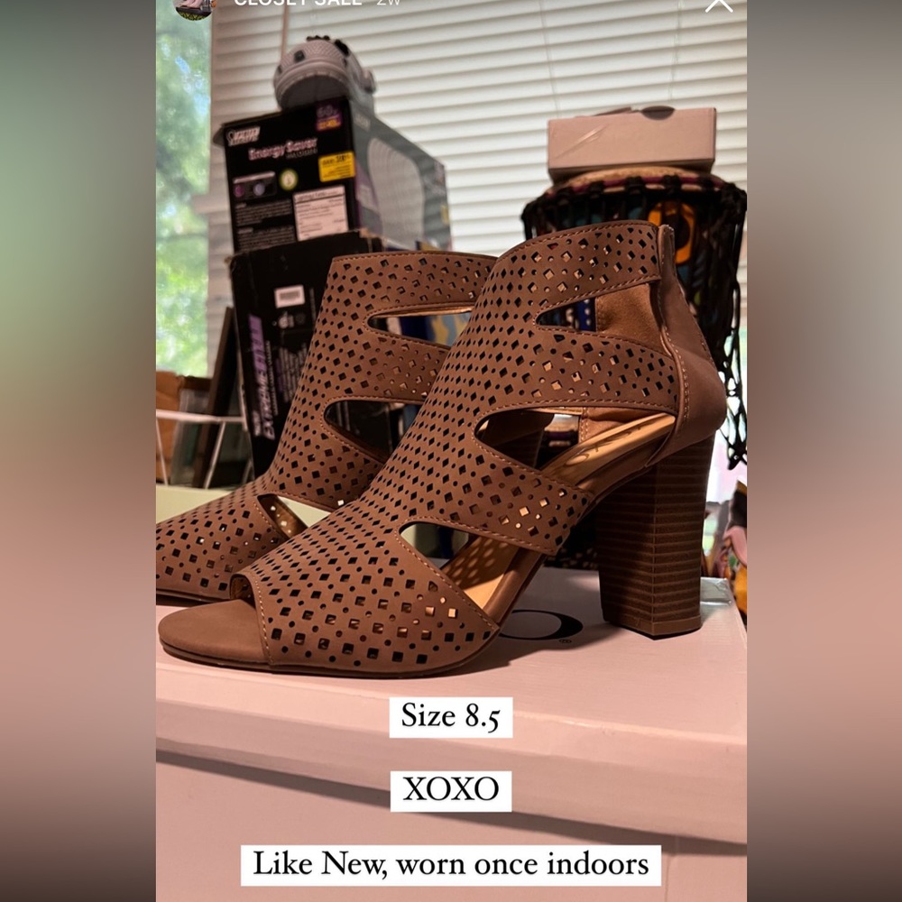 XOXO Caged heels
